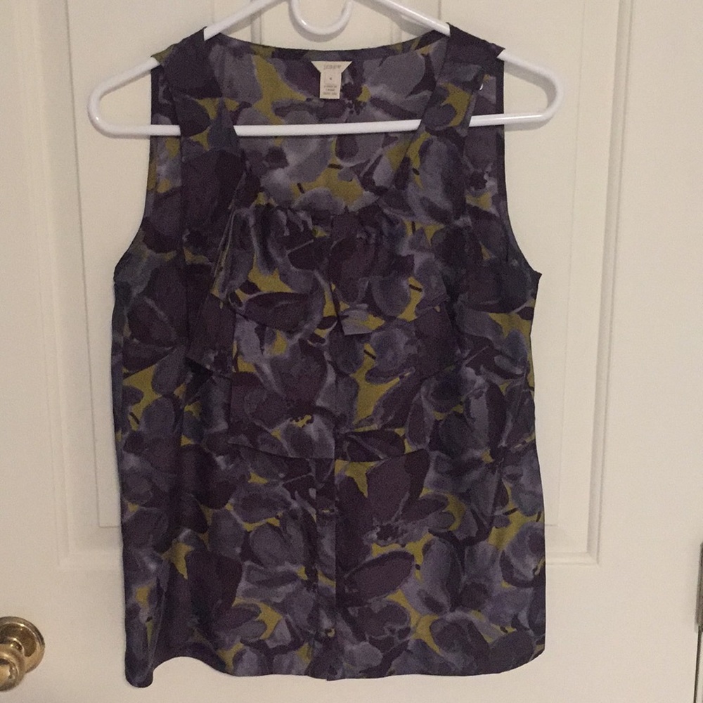 J Crew silk blouse sz 4